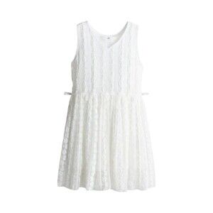 H&M Girls Partywear Lace Look Dress White SZ 3/4 T